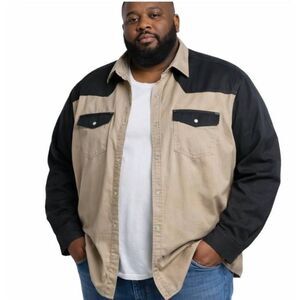 Carhartt Western Style Pearl Snap Heavy Weight Work Shirt Size 3X